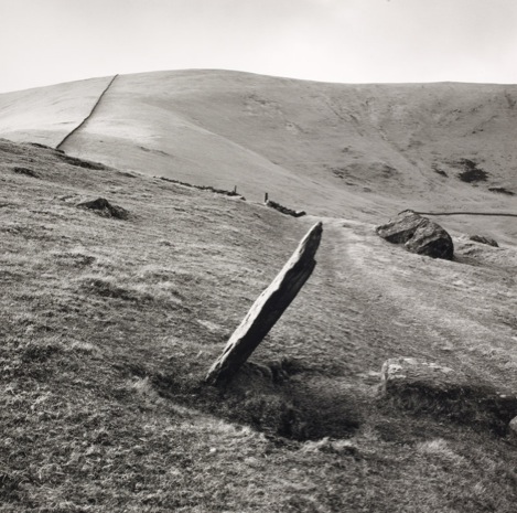Fay godwin - Markerstone on the old London to Harlech road 1976
